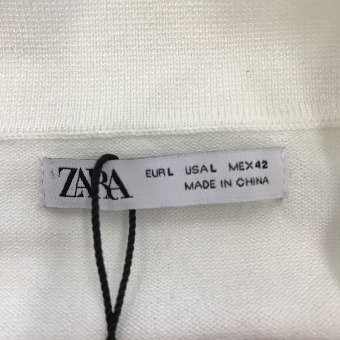 자라 니트 반팔카라티 새상품 [L] 상품이미지5