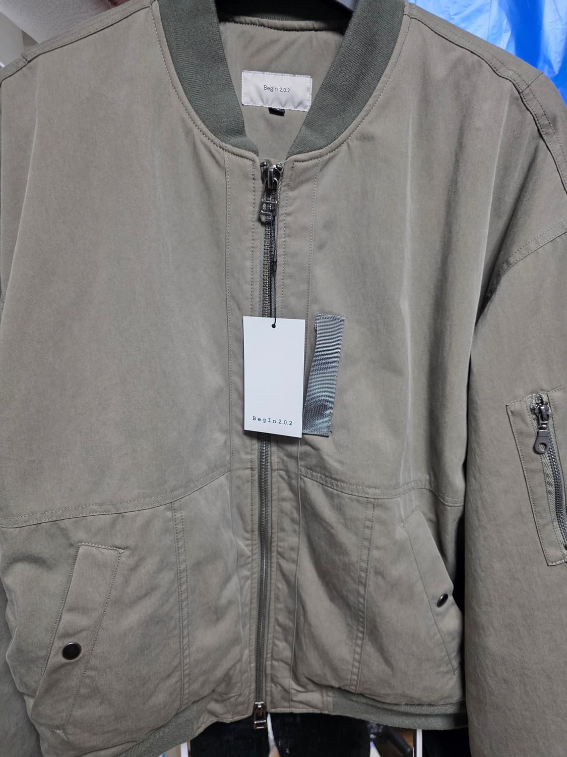 (2)비긴202 Nycot Washed Ma-1 마원점퍼 카키베이지 상품이미지3