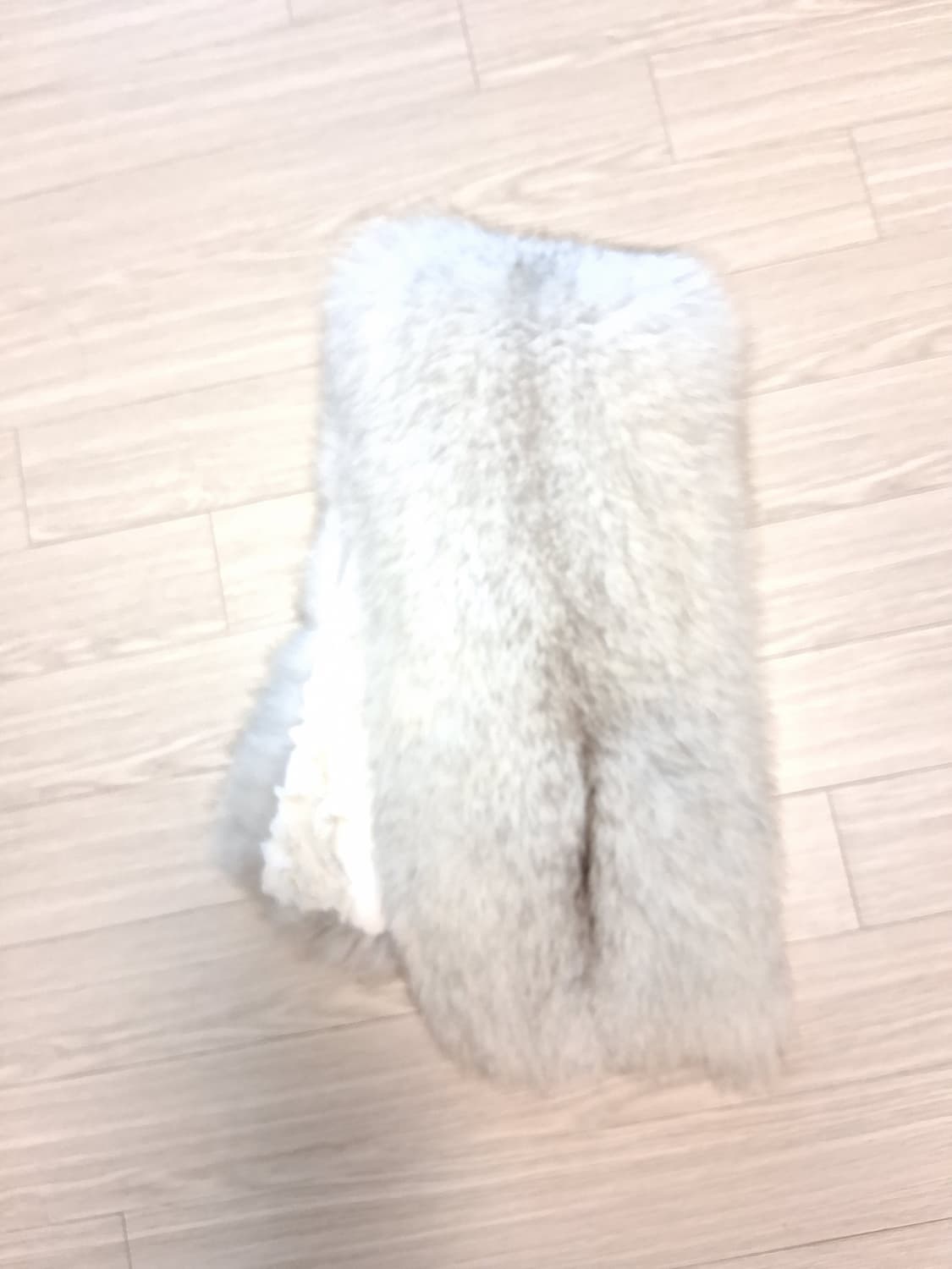 리얼 폭스퍼 화이트 실버 그레이(스톨, 스카프, 머플러) 상품이미지4