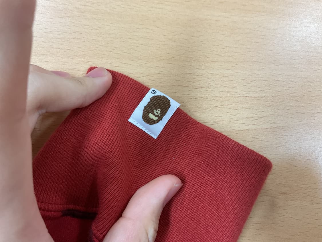 (급처) 꿀매 크림 새상품 베이프 적계 XL 상품이미지5