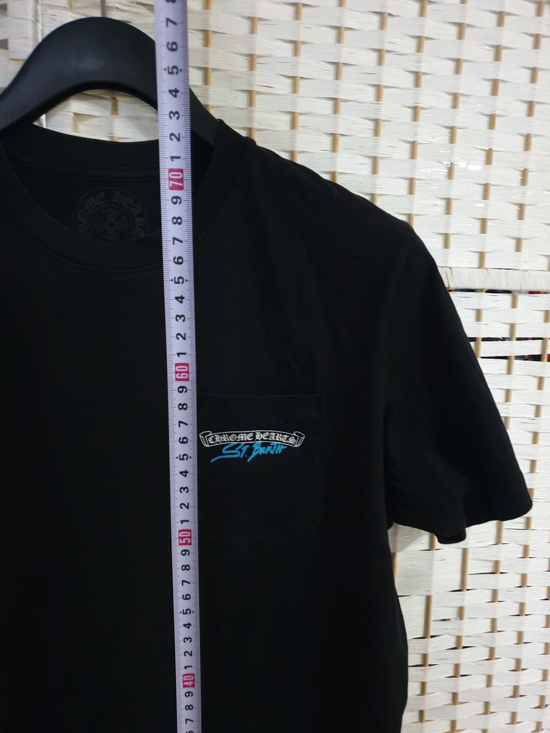 크롬하츠 St. Barth 블랙 반팔 티셔츠 L 상품이미지5