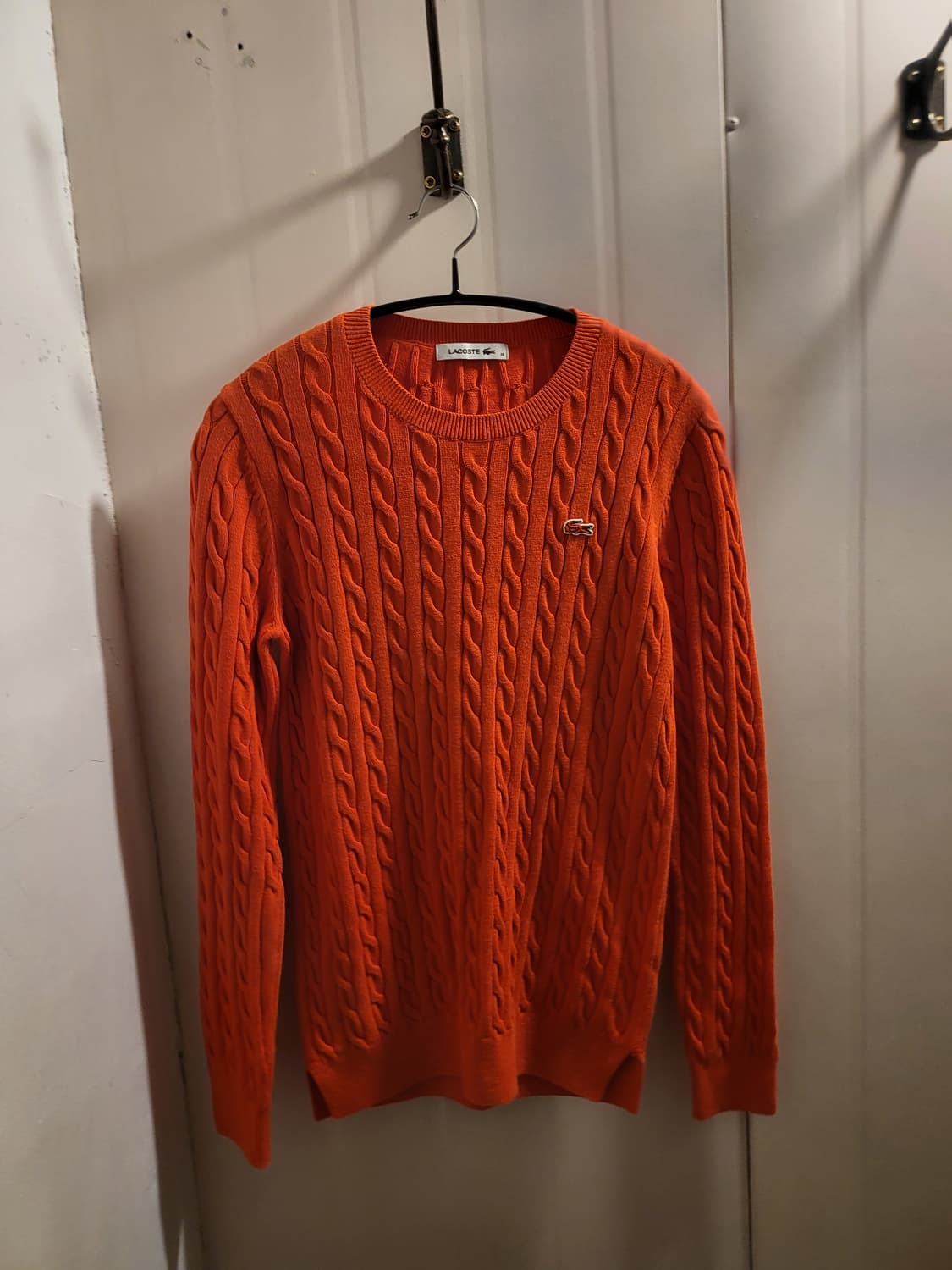 라코스테 오렌지 꽈배기 니트 상품이미지2