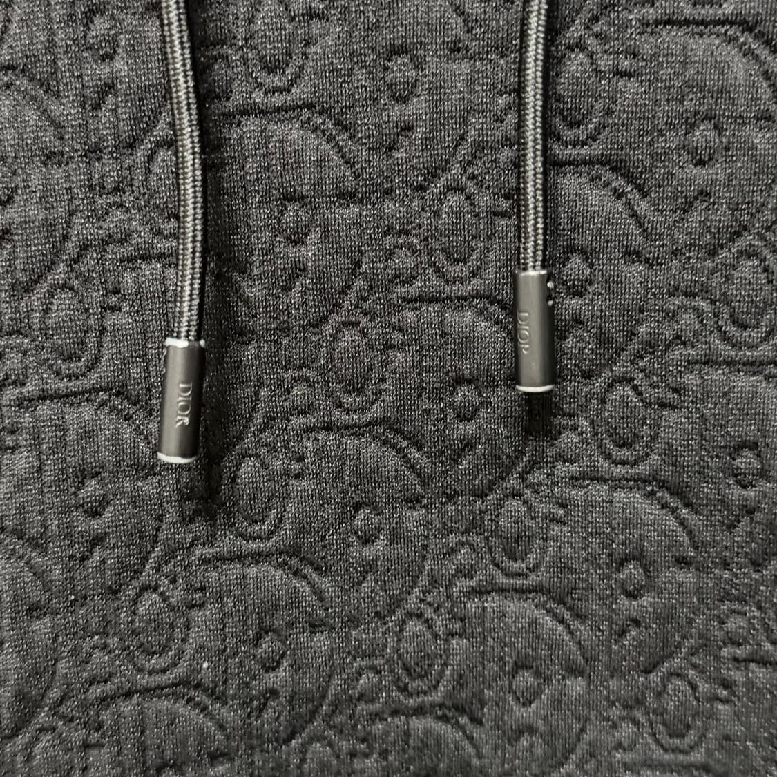 [S+급/L] 25SS 디올 오블리크 자카드 후드티 블랙 상품이미지7