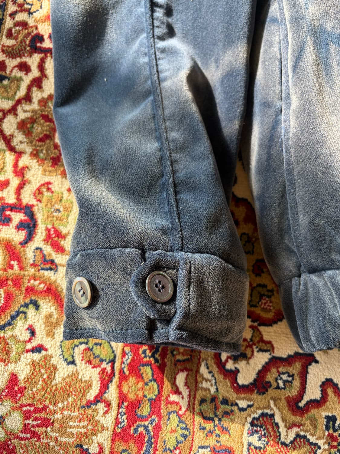 AW22 지용킴 숄카라 벨벳 봄버 자켓 L 상품이미지5