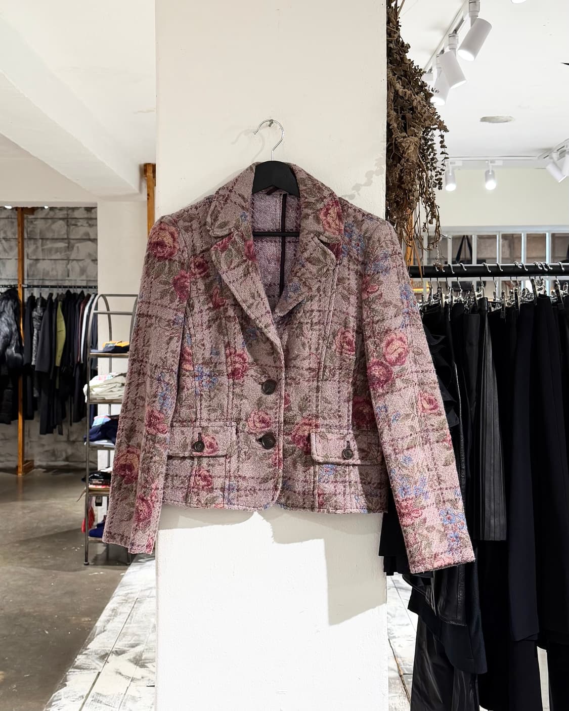 에트로 핑크 플라워 패턴 니트 울 자켓 상품이미지1