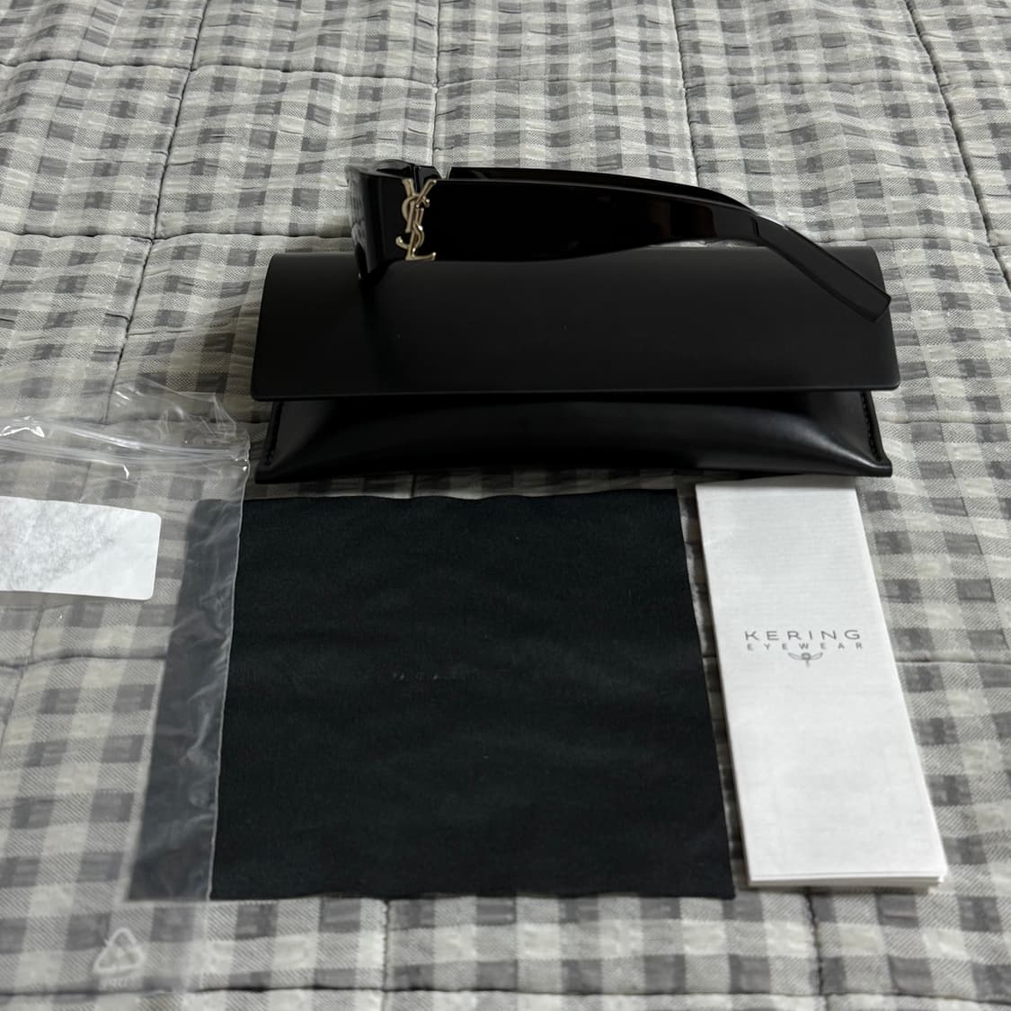 (OS) 생로랑 ysl 로고 렉 탱글 선글라스 블랙 상품이미지4