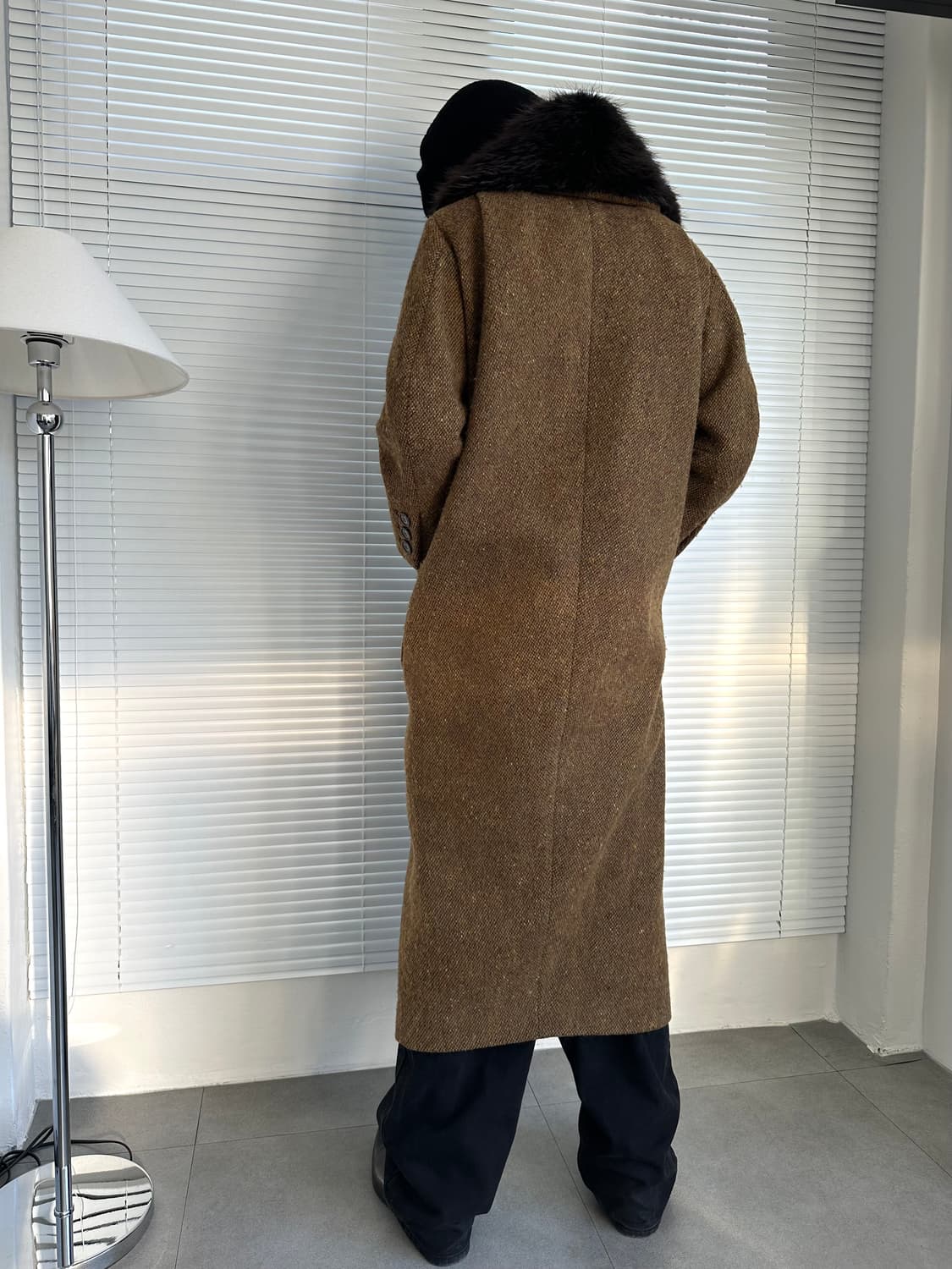 디스퀘어드 2013FW 런웨이 비버 퍼 울 코트 상품이미지4