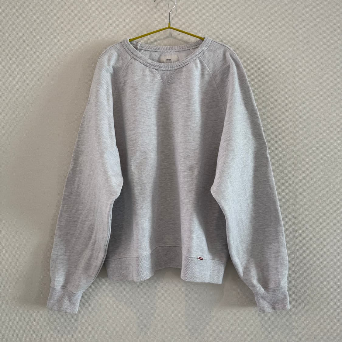 [XL]ryoo 스웻셔츠 화이트멜란지 상품이미지2