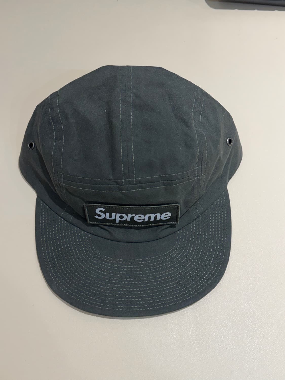 슈프림 왁스 코튼 캠프캡 올리브 23FW 상품이미지2