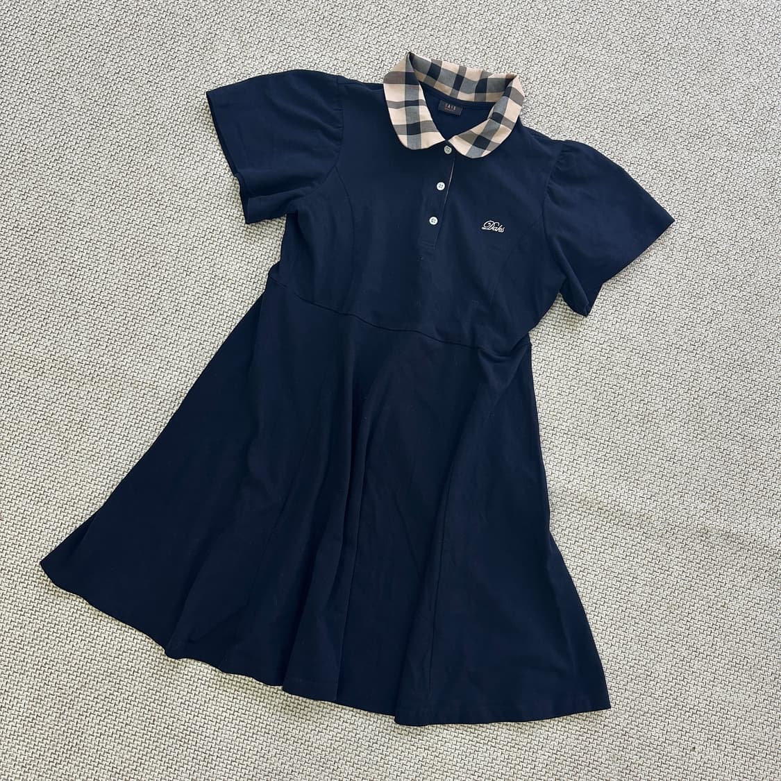 165 닥스 키즈 체크 프릴 원피스 0413D 상품이미지1