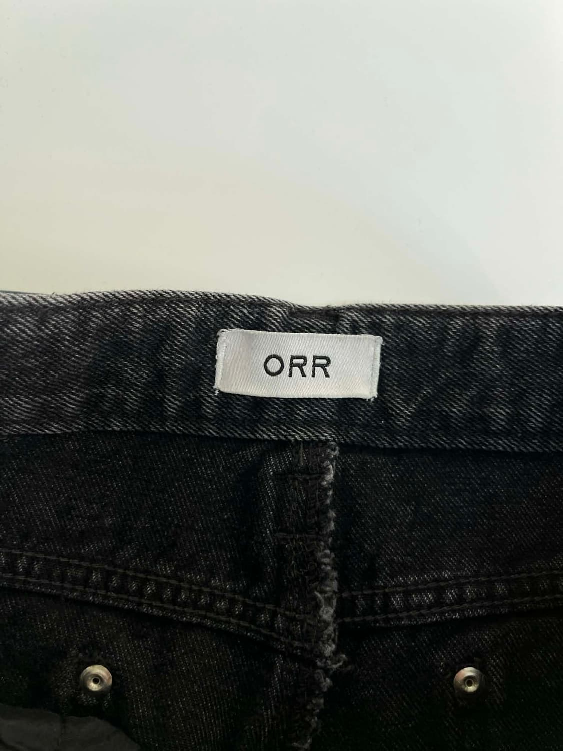 [S]ORR 오르 25년 신형 블랙 와이드 핏 데님 팬츠 상품이미지4