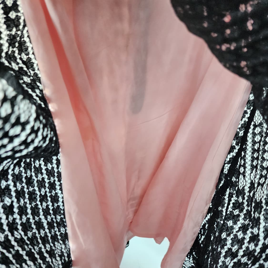 샤틴 레이스 블랙 원피스 상품이미지8