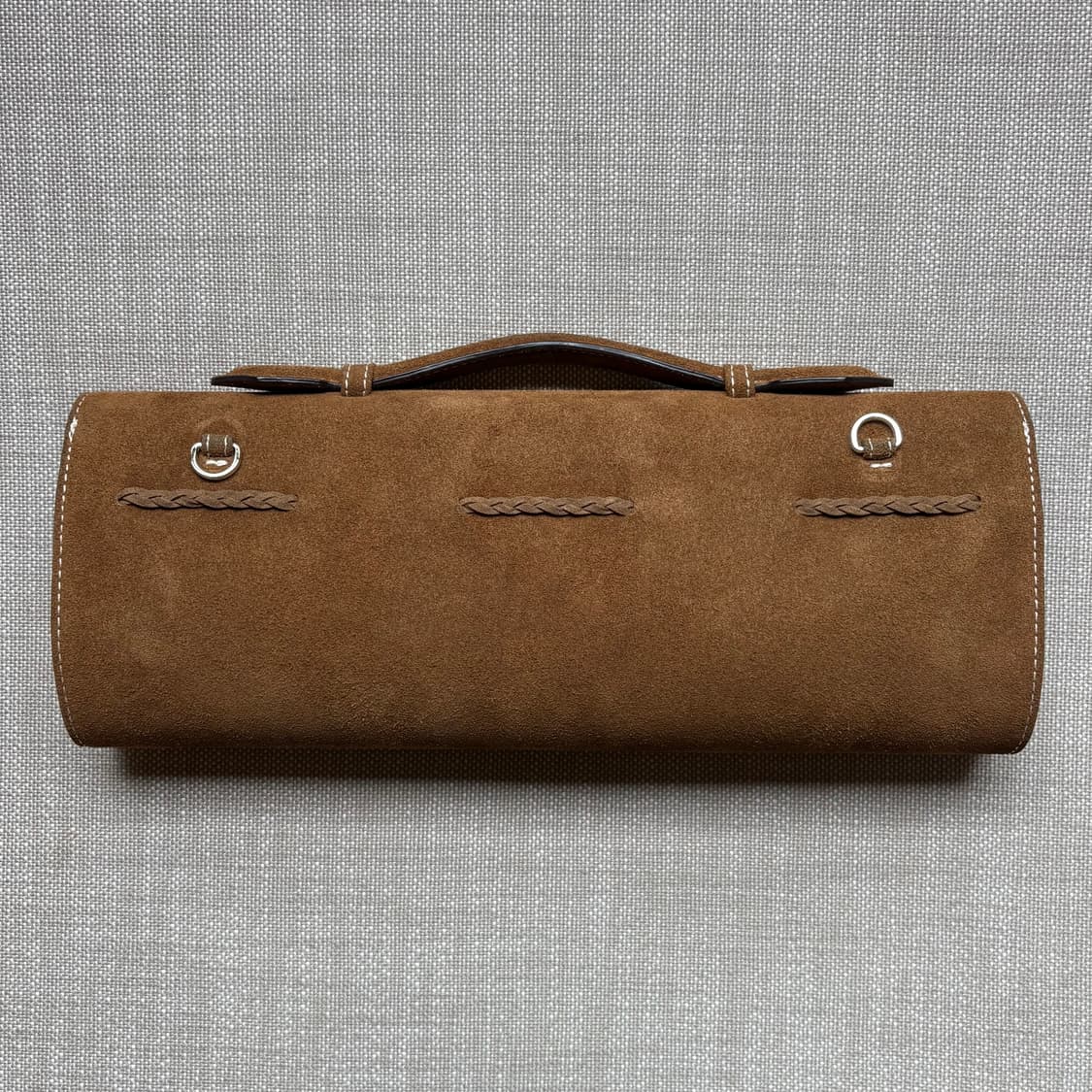 [28 x 35.5] 토마스 브라운 스웨이드 태슬 브리프케이스 상품이미지4