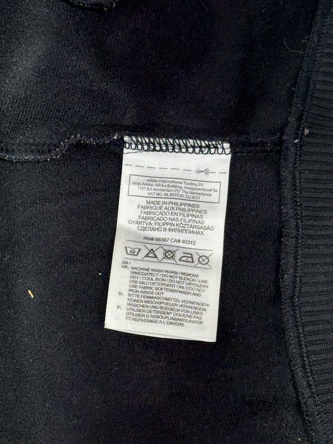 아디다스 블랙 파이어버드 화이트 삼선 트랙탑 져지 S 상품이미지8