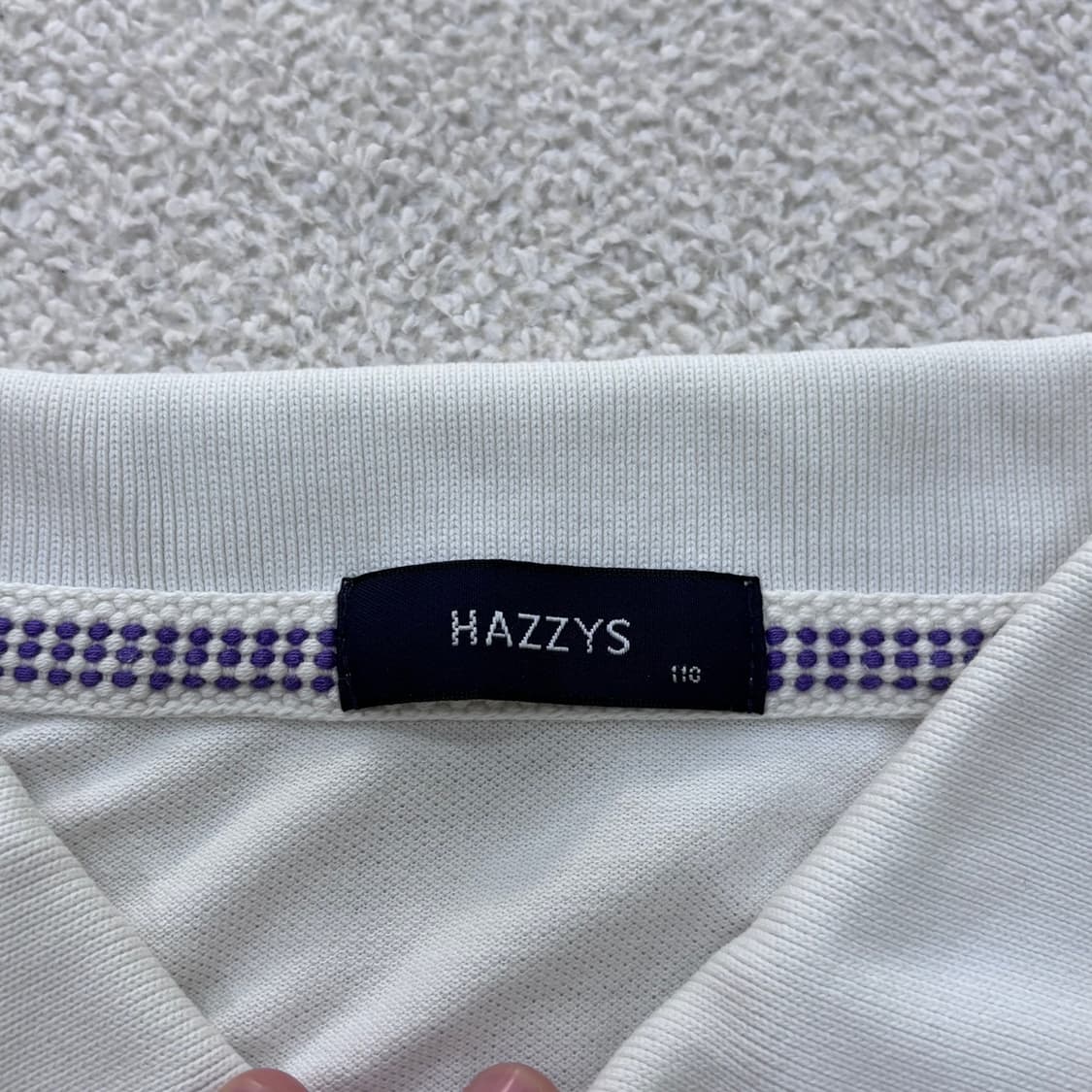 110 헤지스 남성 스트라이프 반팔 0416E 상품이미지3