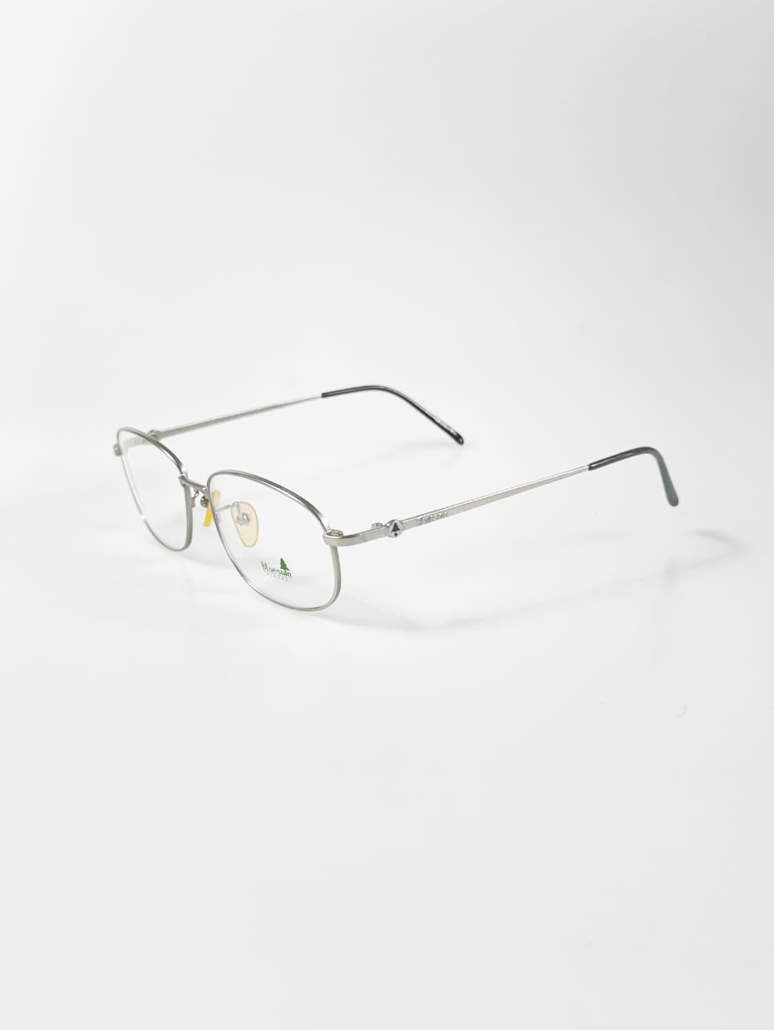 90s BLUESAIN 매트 실버 메탈 슬림 스퀘어 빈티지 안경 상품이미지3