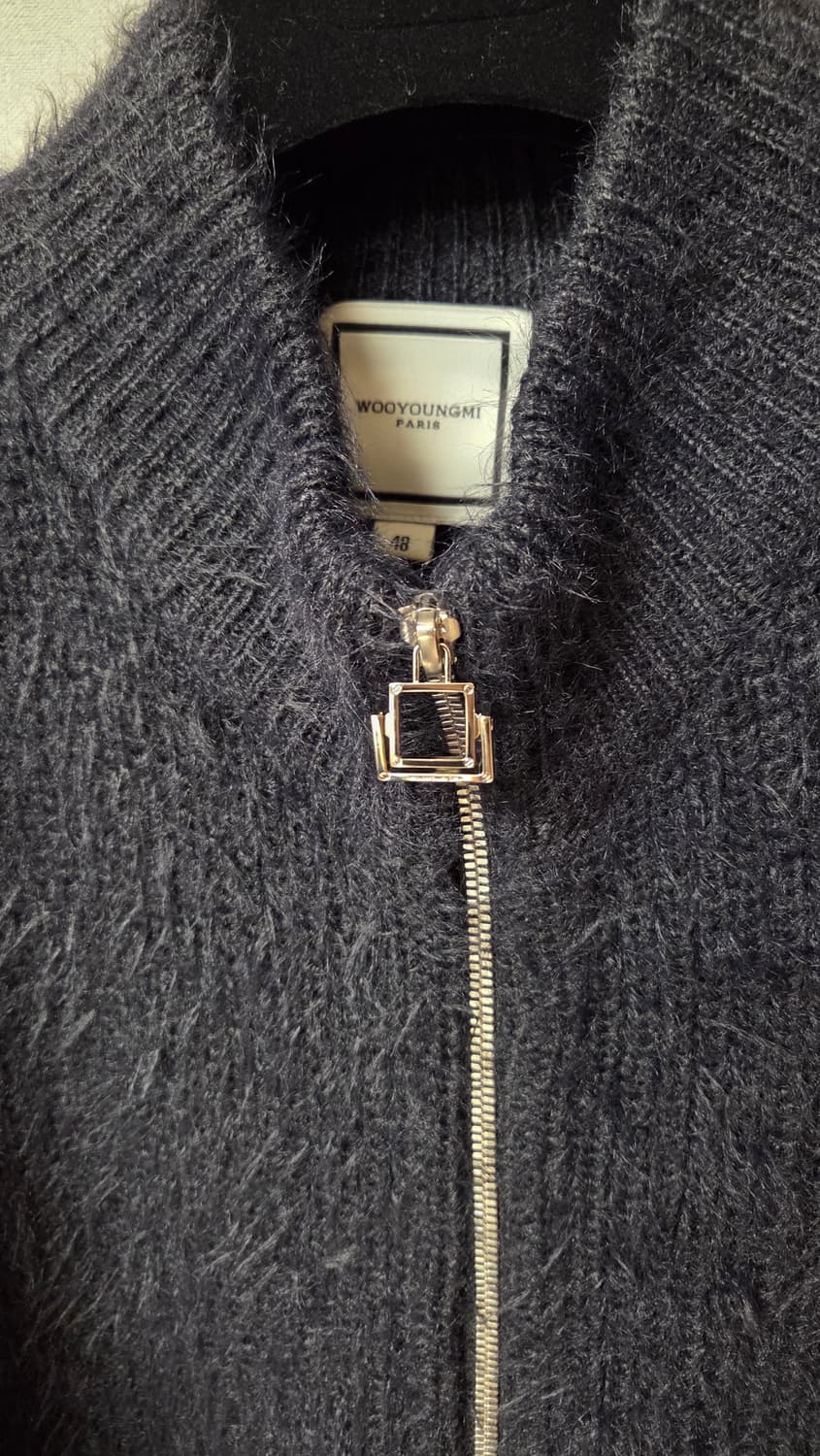 24fw우영미 하이넥 모헤어 가디건 판매 상품이미지2