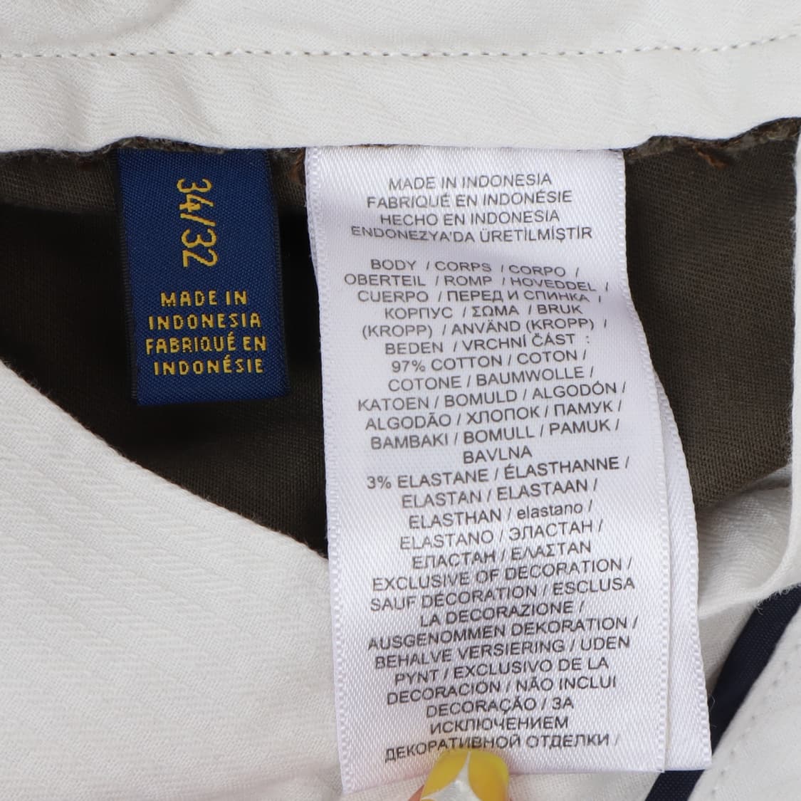 폴로 랄프로렌 카키 스트레치 슬림 치노 팬츠 상품이미지9