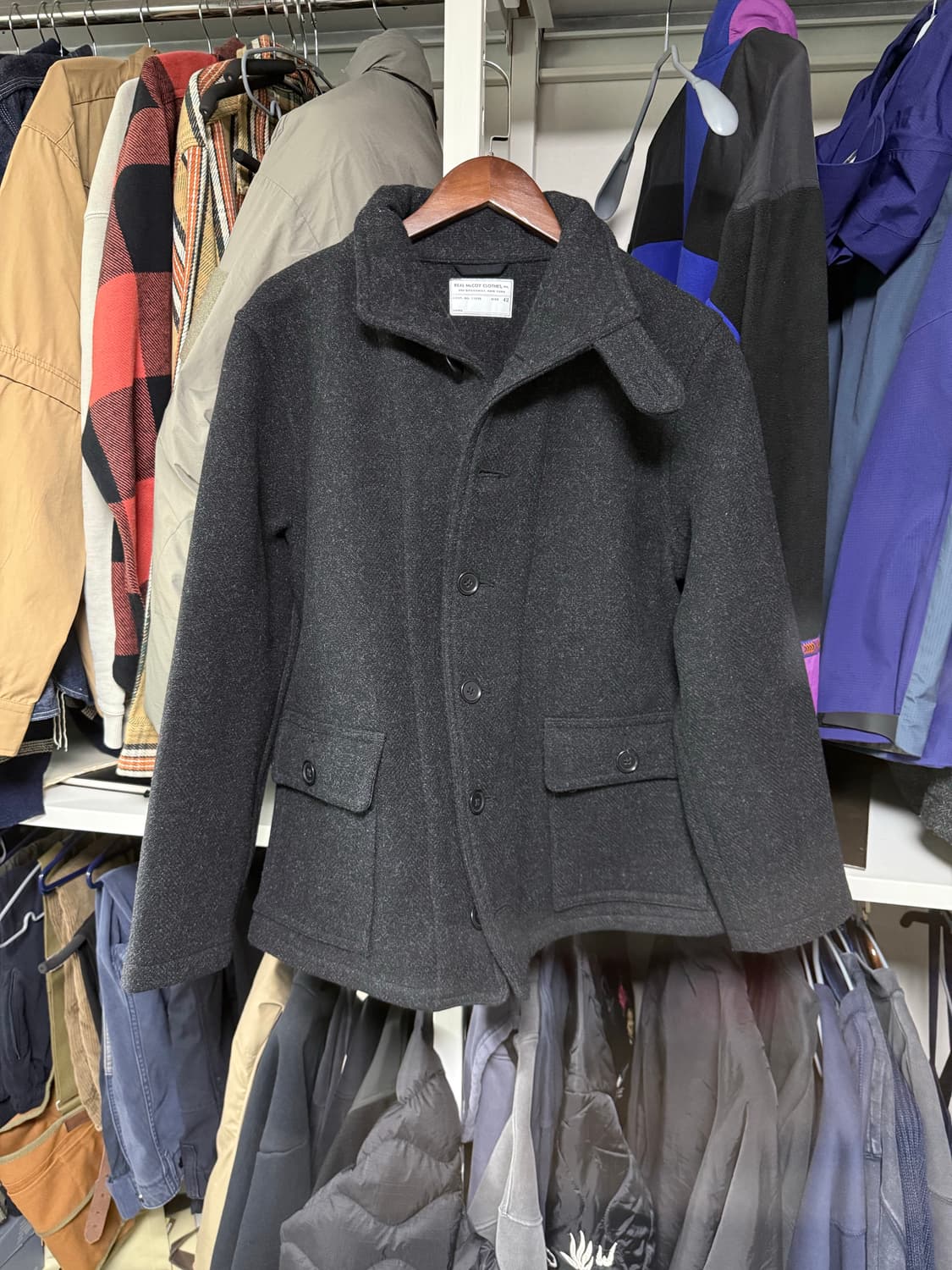 리얼맥코이 모직자켓 거의 새싱품 상품이미지1