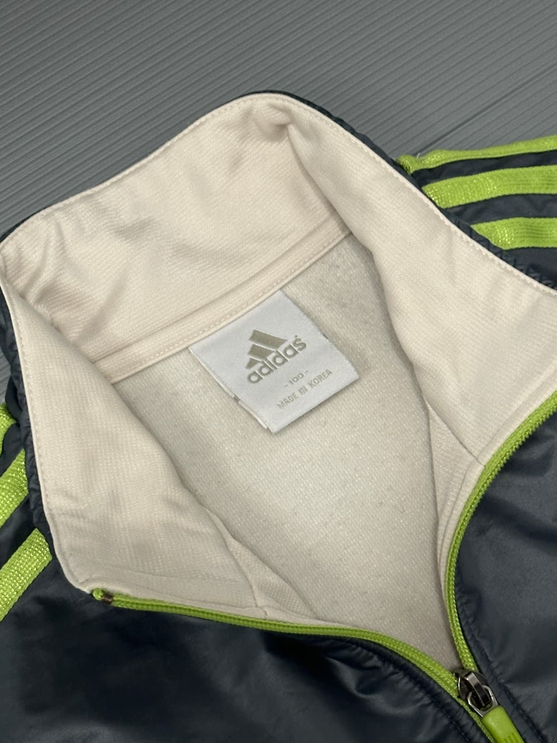 아디다스 트랙탑 져지 아이보리 그린 100 상품이미지4