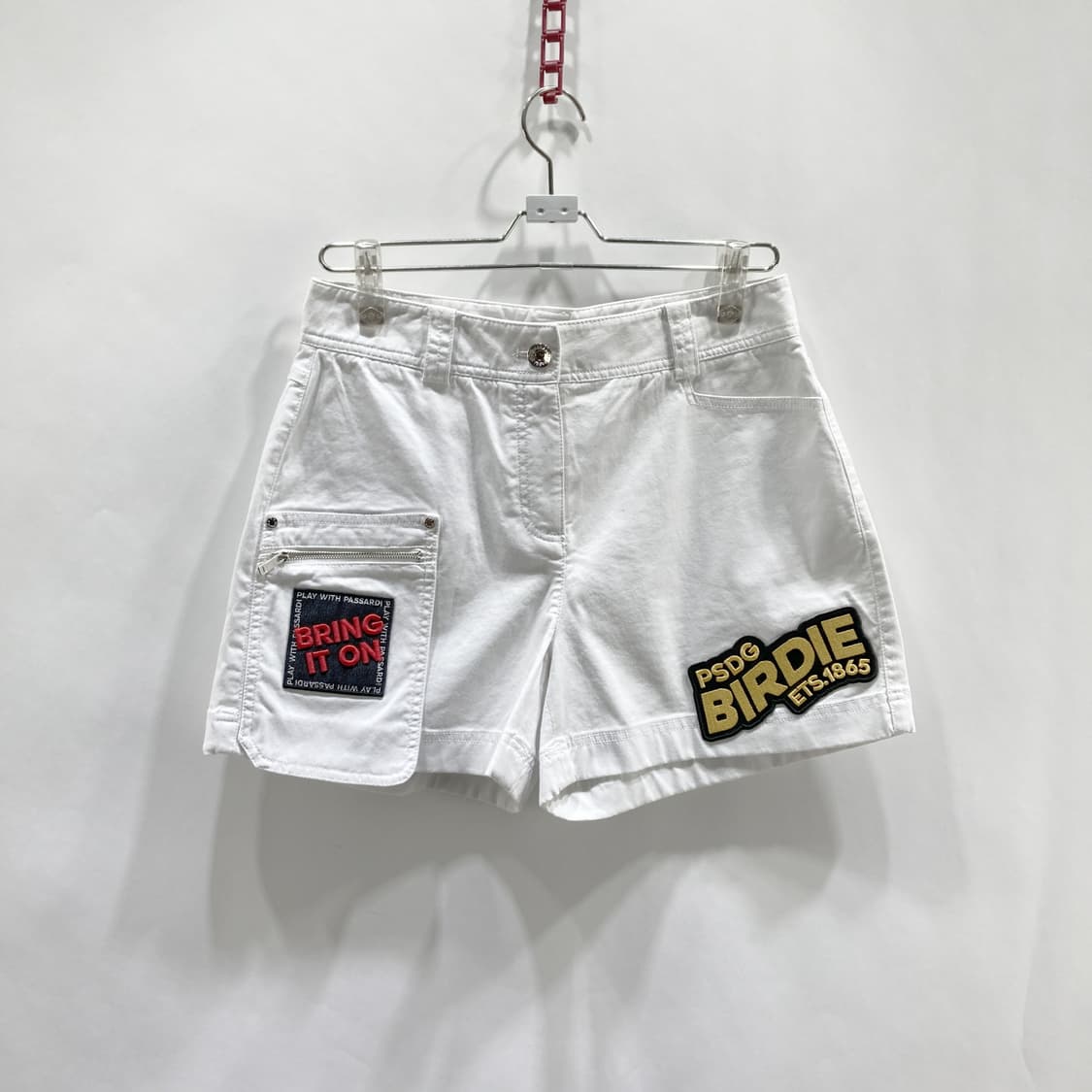 파사디 여성 와이드 면반바지 화이트 29  상품이미지1