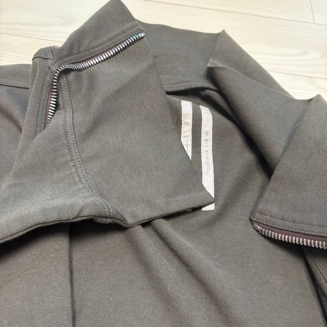 릭오웬스 바우하우스 사선 집업 자켓 XL 상품이미지2