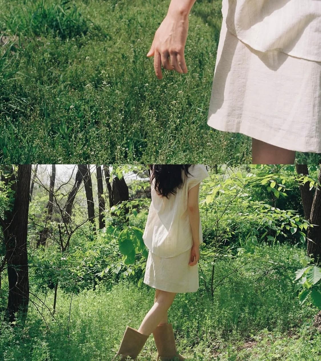 Snugnook linen midi skirt 상품이미지1