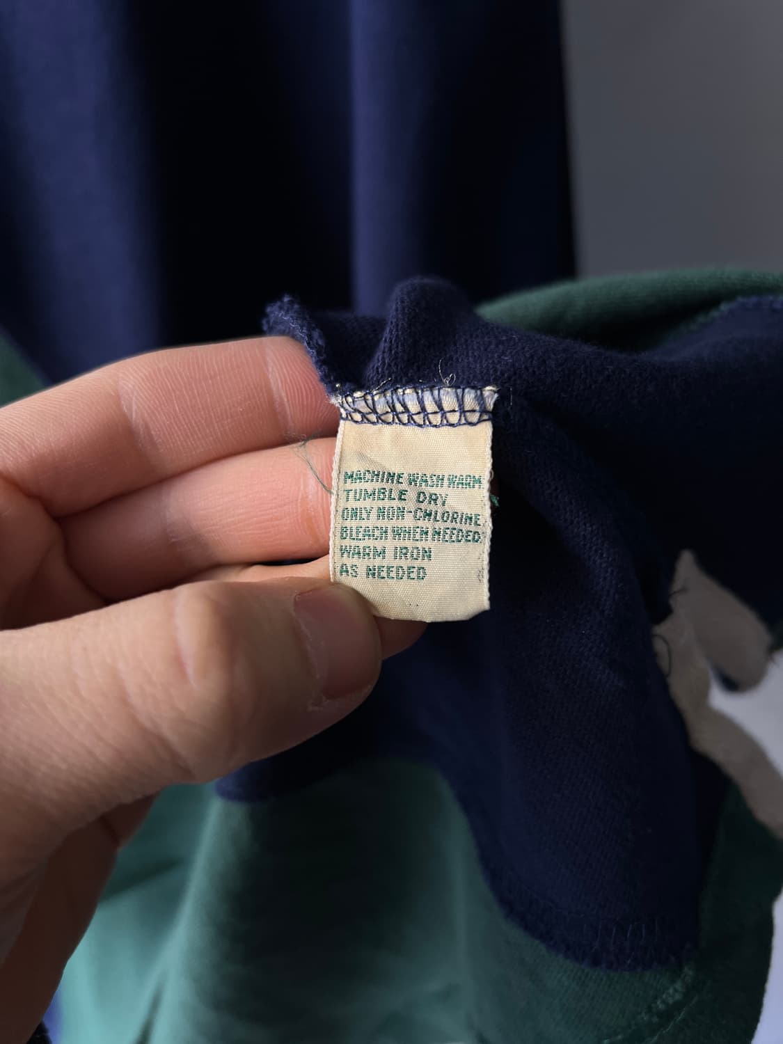 [XL]90's USA 빈티지 멀티컬러 럭비 티셔츠 상품이미지6