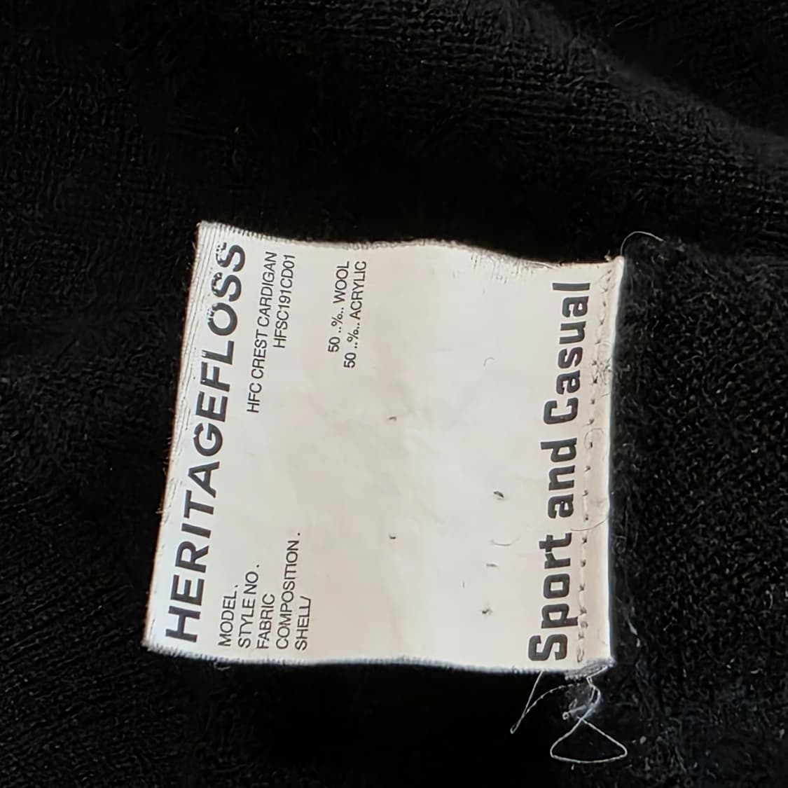 (M) 헤리티지플로스 여성 가디건 블랙 상품이미지4