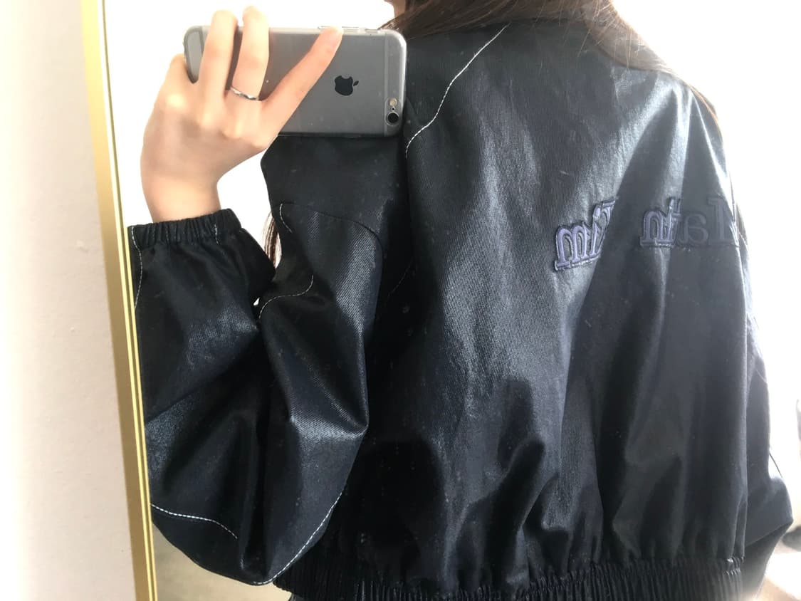 마뗑킴 네이비 블루종 자켓 M 상품이미지3