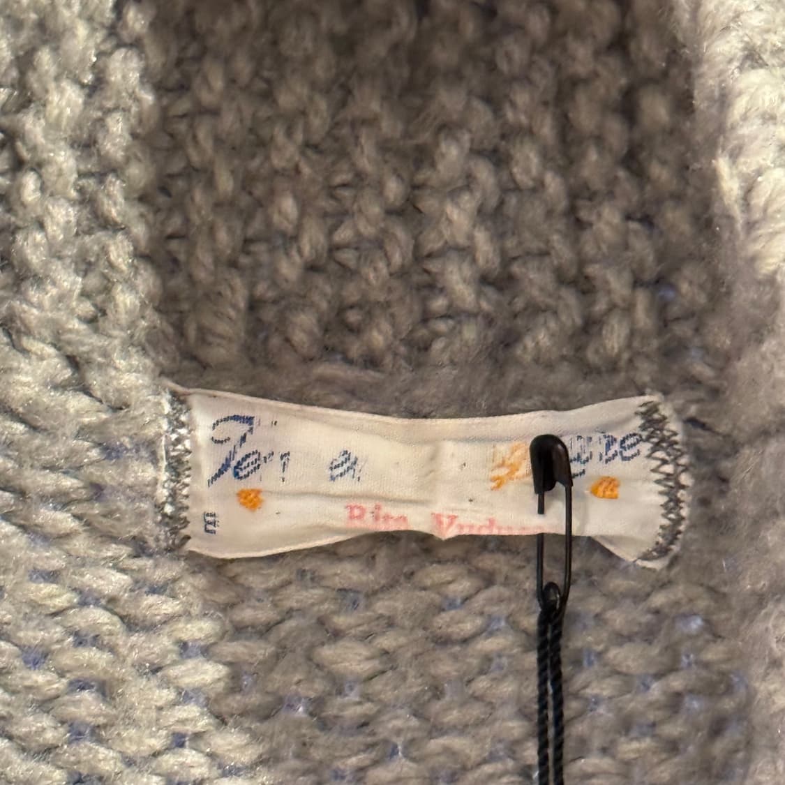 vintage 빈티지 아가일 배색 니트 집업 상품이미지8