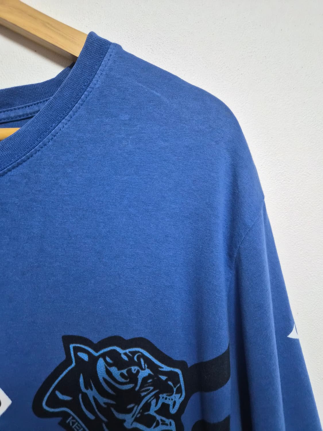 겐조Kenzo 풀 프린팅 블루 반팔티셔츠 L - T138 상품이미지3