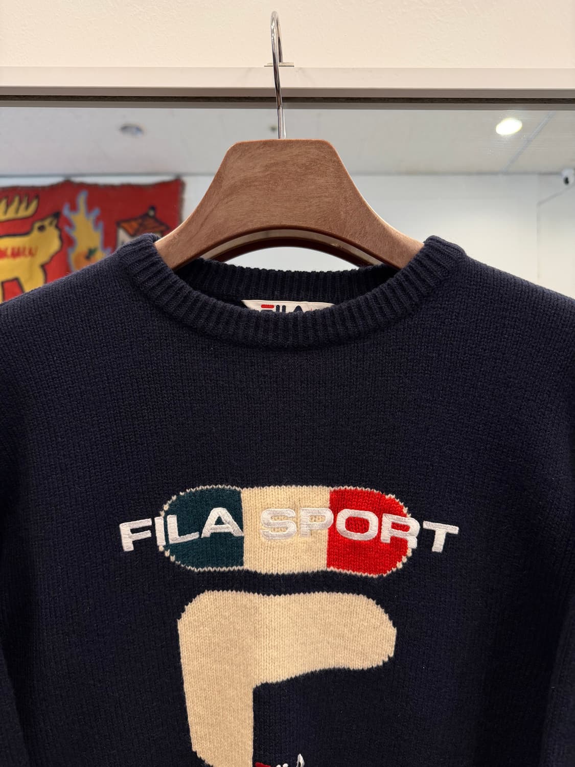 90s Fila 휠라 스포츠 울 니트 상품이미지3