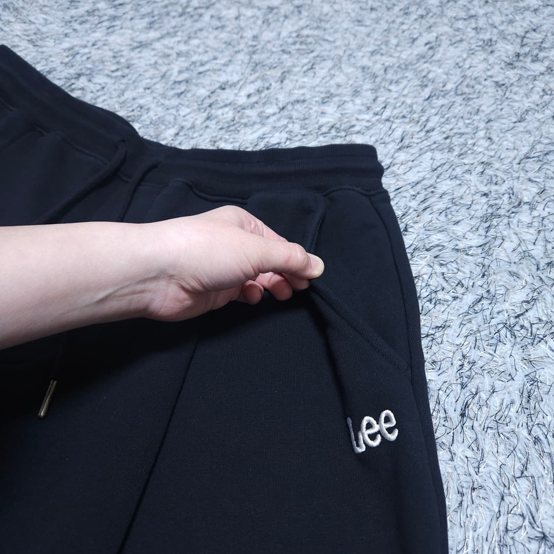 Lee) XL 남자 릴렉스드 와이드핏 겨울트레이닝바지 / 왕눈이샵 상품이미지3