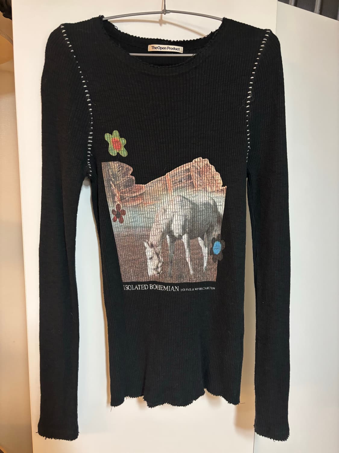 더오픈 프로덕트 HORSE COLLAGE STITCH 니트 상품이미지2