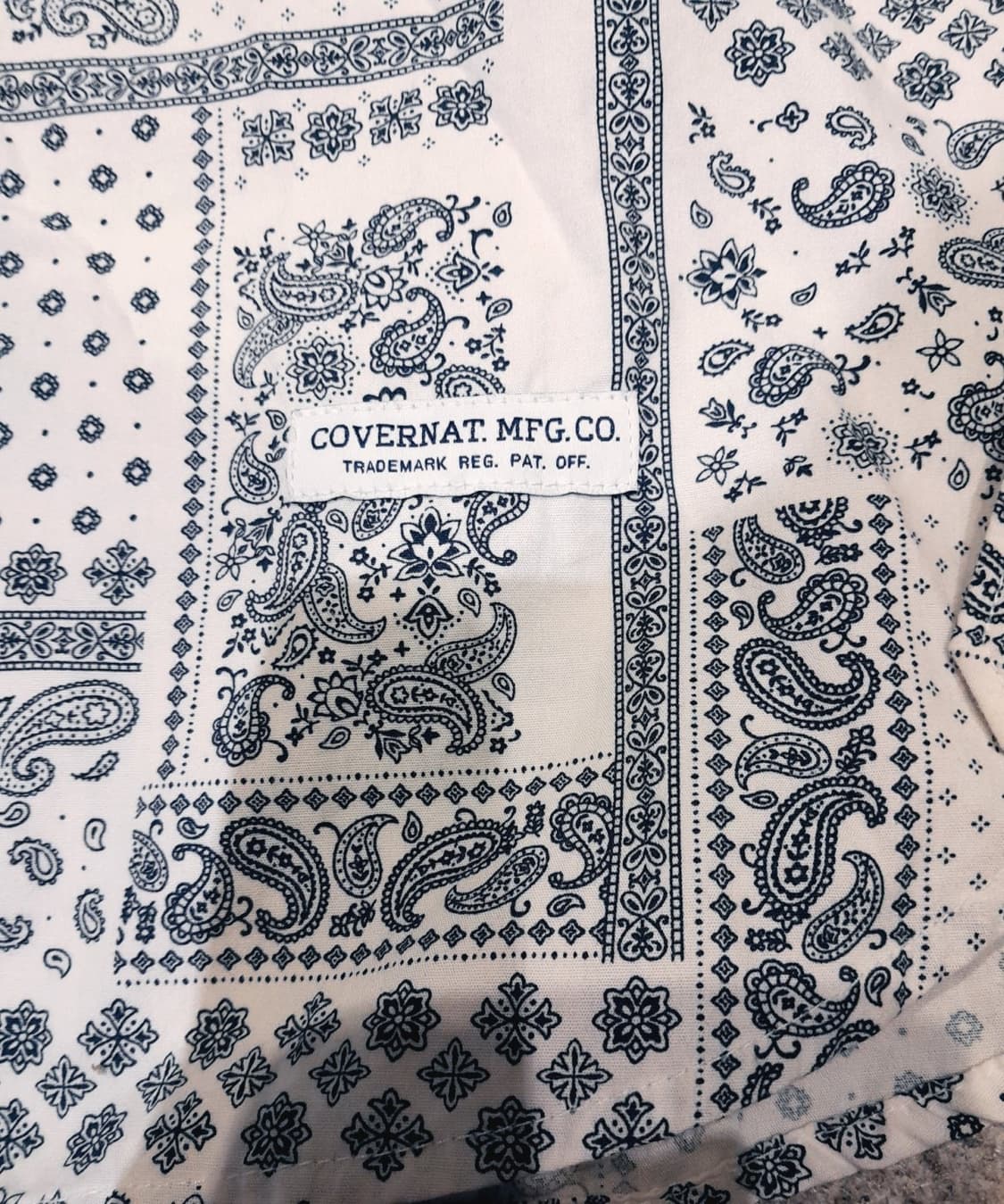 💥커버낫 페이즐리 하프 셔츠 (M) 
 상품이미지5