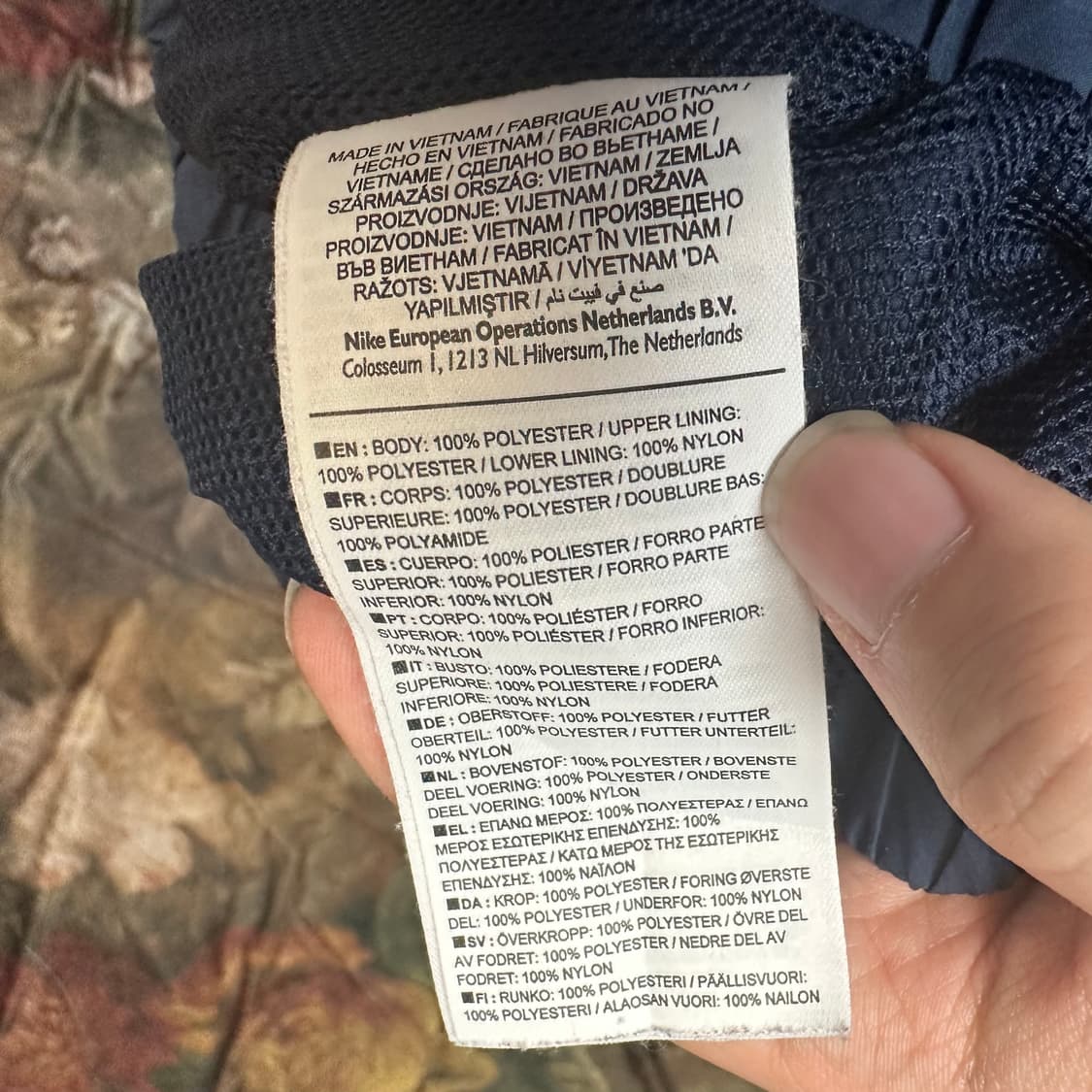 나이키 빈티지 화이트 스우시 스몰로고 네이비트랙팬츠 M 상품이미지4