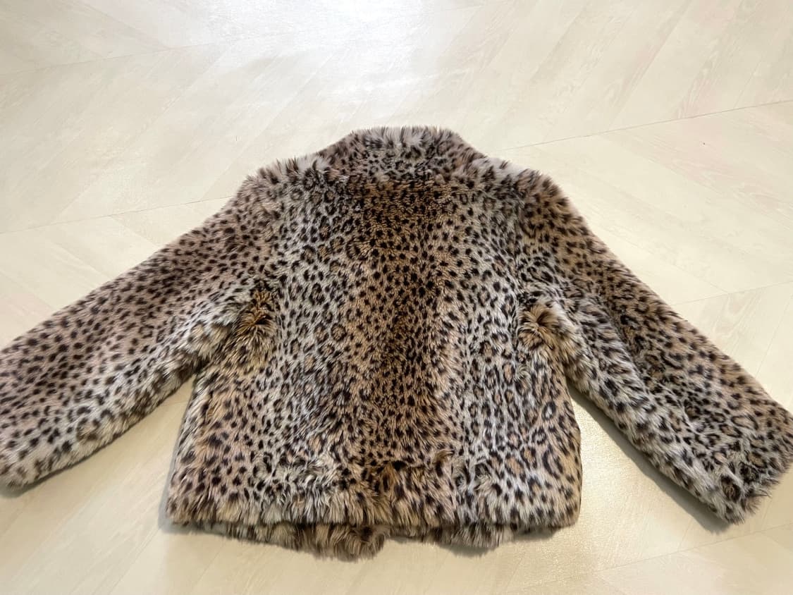 레오파드 퍼 자켓 코트 상품이미지4