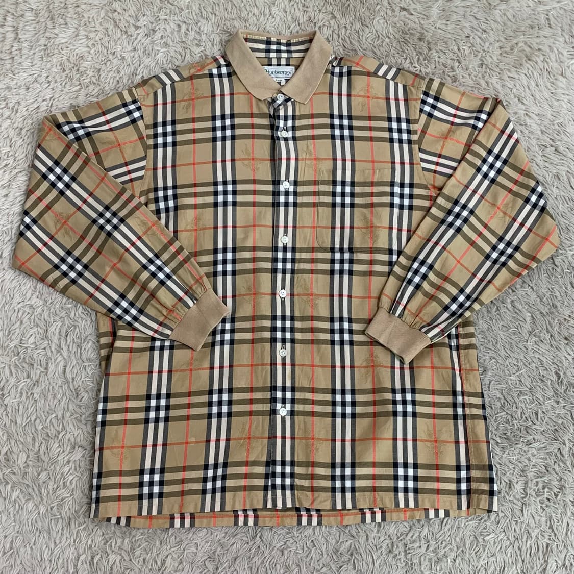 버버리 긴팔 셔츠 (남L) 상품이미지1