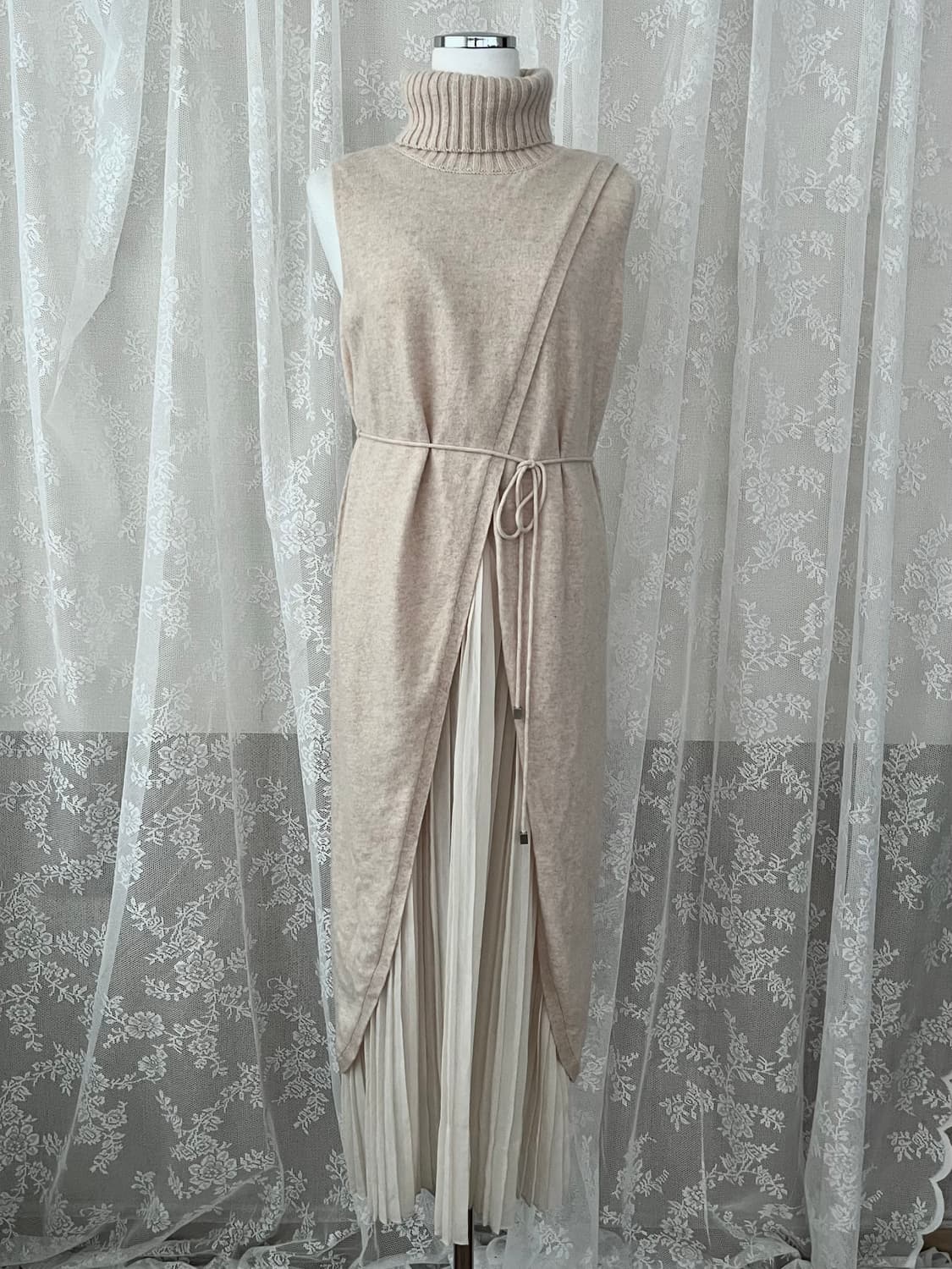 F) 수입의류 DOV LILY 캐시미어 100 롱 원피스 상품이미지1