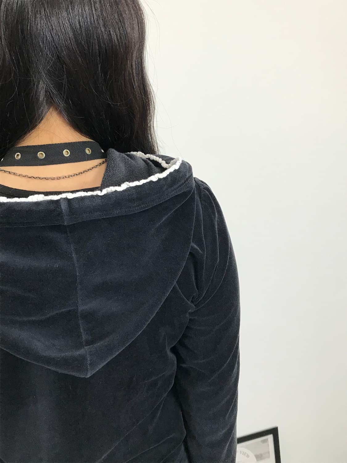 Jpn Polyester Velvet Zip Up Hoodies 상품이미지3