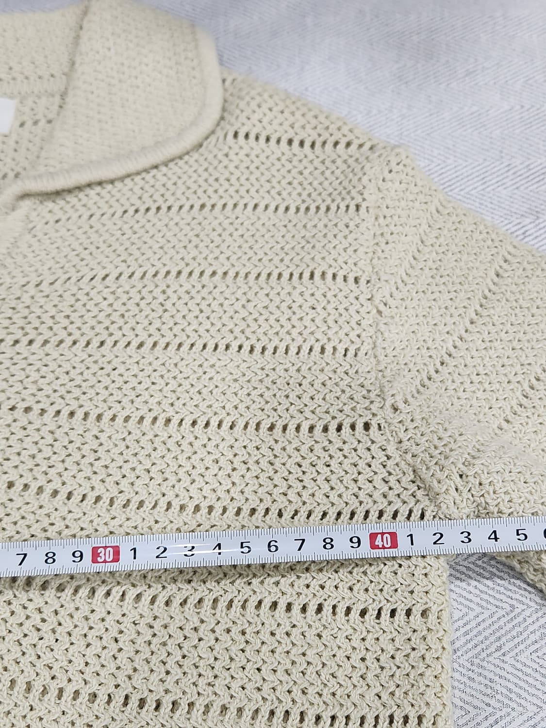 [F] 더샌드 the sand 반팔 카라 니트 연그린 상품이미지7