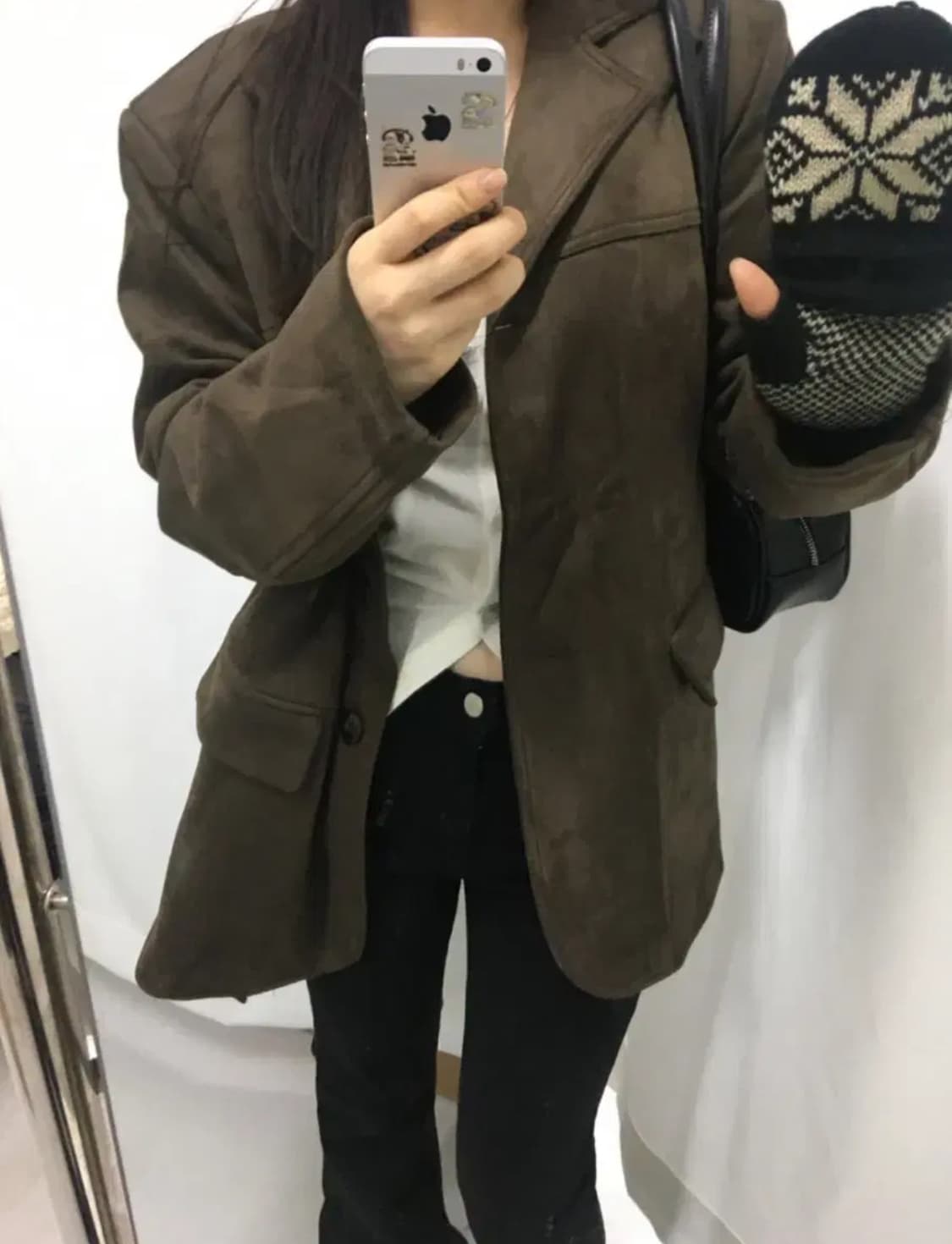 아워캐비넷 sofie fur suede jacket 상품이미지1