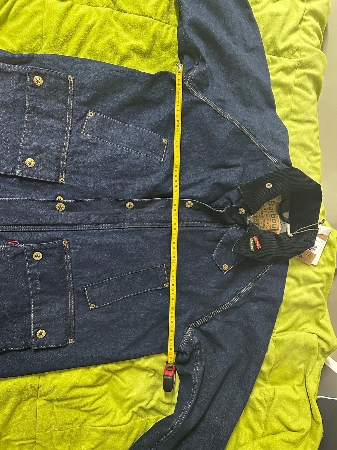 바버x리바이스 데님 비데일 지켓 M 상품이미지4