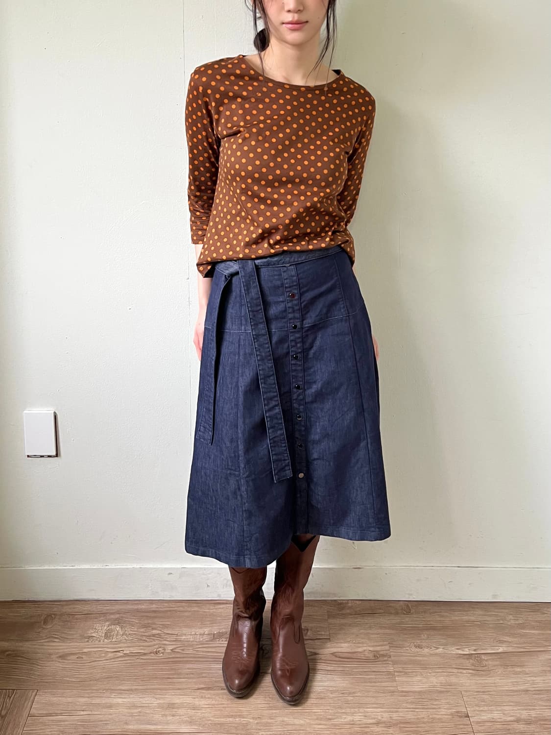 GARE DE LYON 오렌지 도트 탑 상품이미지8