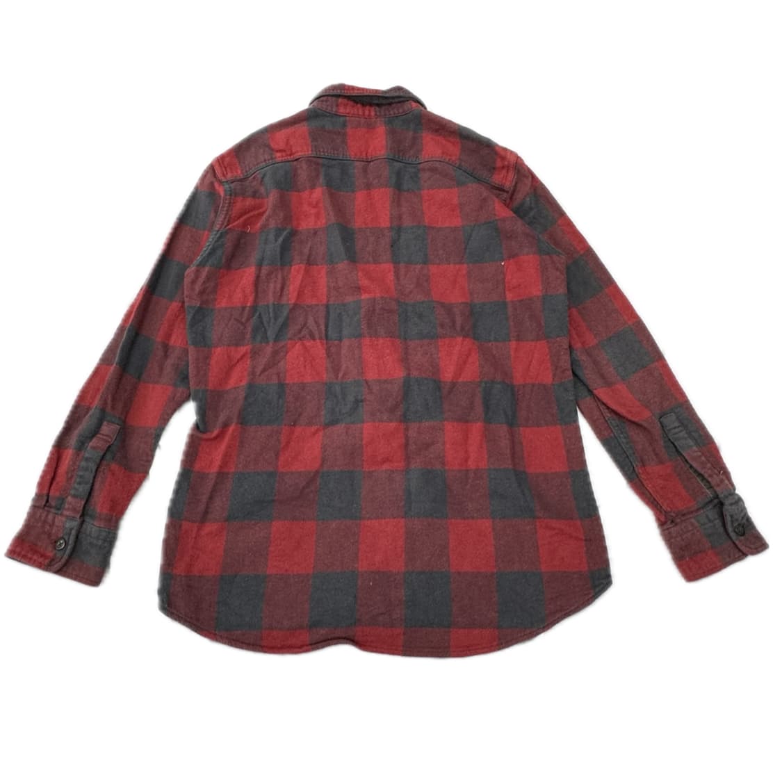 일본 유니클로 레드 그레이 깅엄 체크 겨울 셔츠 보헤미안 펑크 아메카지 상품이미지3