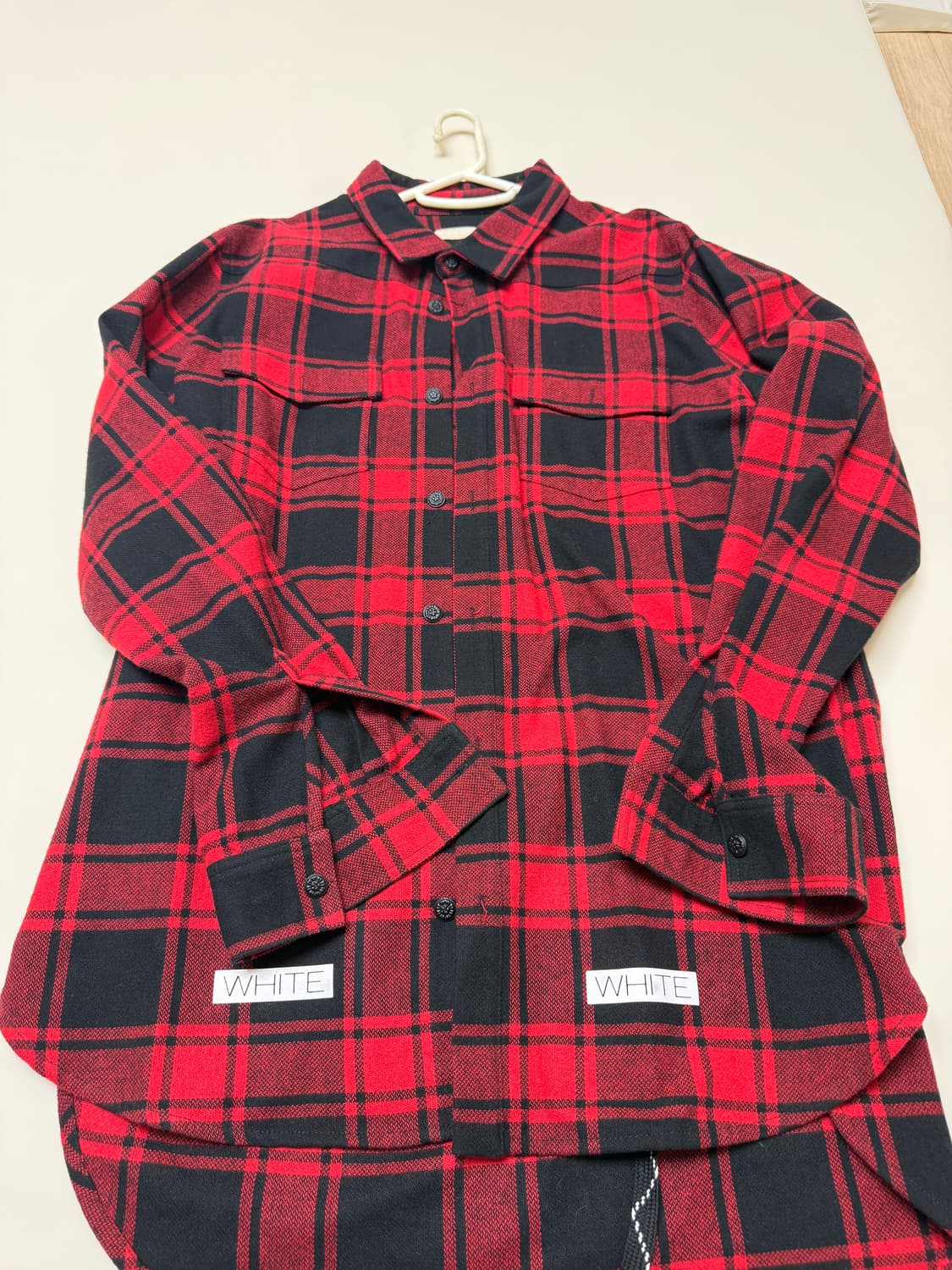 오프화이트 14fw 리오더 플란넬 L 상품이미지1