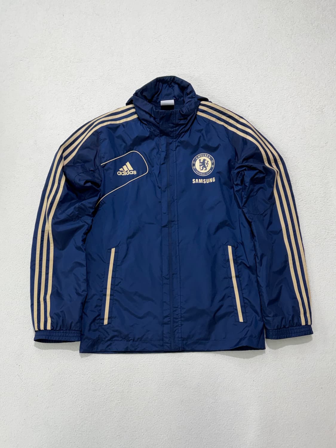 아디다스 첼시 축구 유니폼 네이비 골드 바람막이 집업 90-95 상품이미지1