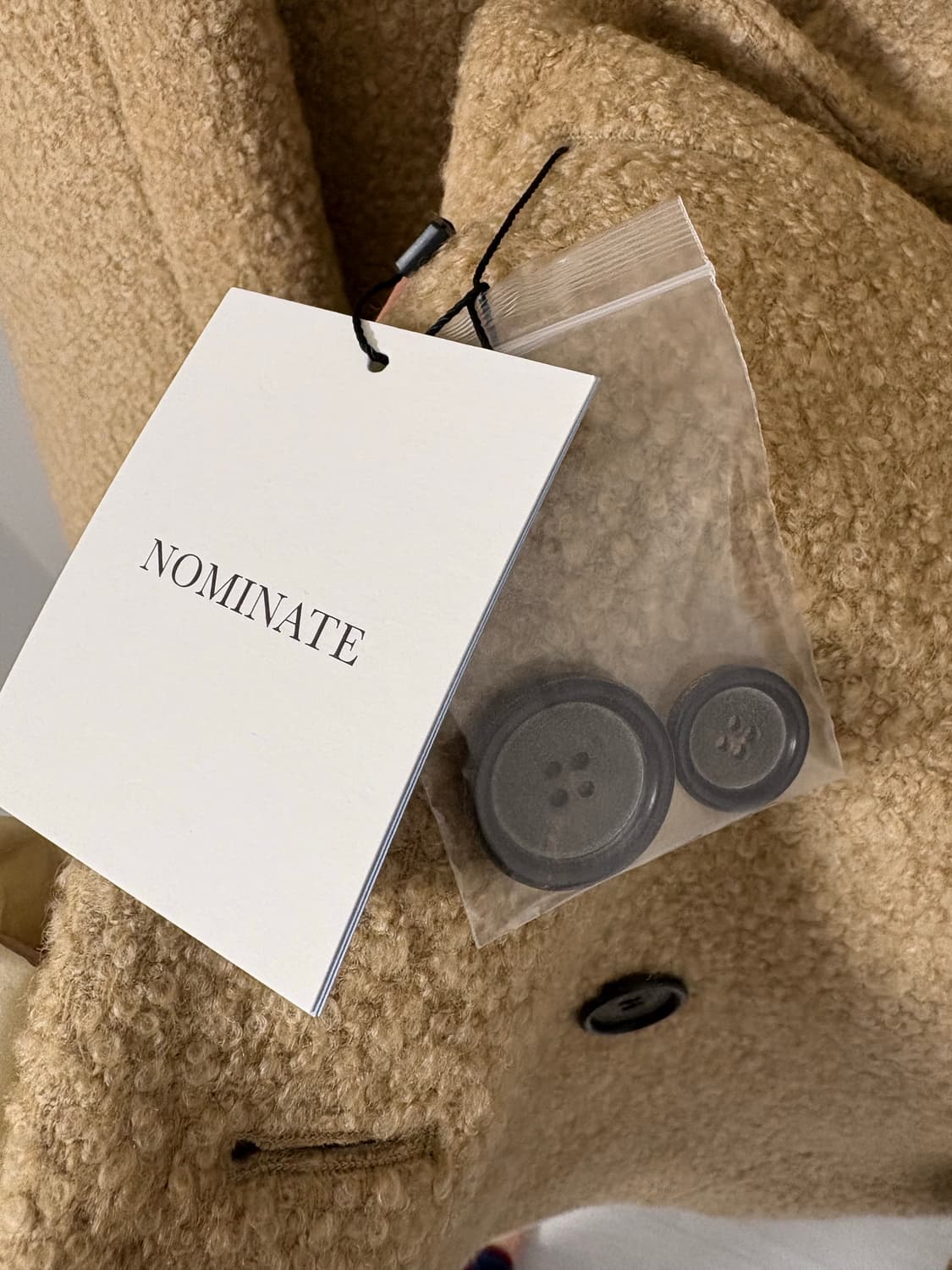 (새상품) 노미나떼 NOMINATE 노엘 부클 하프코트 웜베이지 S 상품이미지8