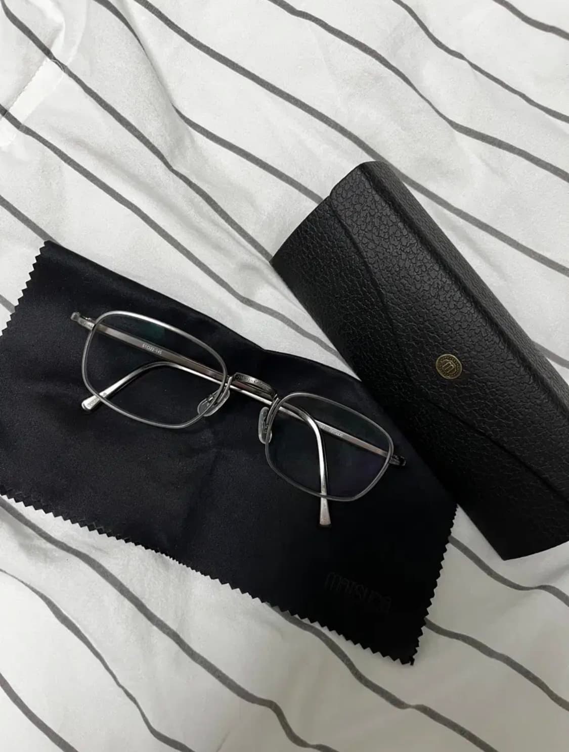 마츠다 M3067 티타늄 스퀘어 안경 상품이미지1